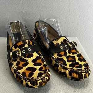 VANELi Italian Luxe Style Cheetah Calf hair driving loafers shoes